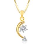 Buy Srikara Alloy Gold Plated CZ / AD Arrow With Star Fashion Jewelry Pendant Chain - SKP1094G - Purplle