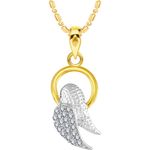 Buy Srikara Alloy Gold Plated CZ / AD Heart Fashion Jewellery Pendant with Chain - SKP2723G - Purplle