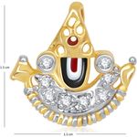 Buy Srikara Alloy Gold Plated CZ / AD Lord Balaji Fashion Jewelry Pendant with Chain - SKP1920G - Purplle