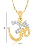 Buy Srikara Alloy Gold Plated CZ / AD Fashion Jewellery Pendant Set with Chain - SKCOMBO1268G - Purplle