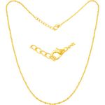Buy Srikara Alloy Gold Plated CZ/AD Tirupati Balaji Fashion Jewellery Pendant Chain - SKP1403G - Purplle