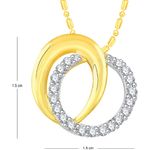 Buy Srikara Alloy Gold Plated CZ / AD Circuler Fashion Jewellery Pendant with Chain - SKP2657G - Purplle