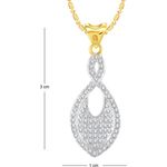 Buy Srikara Alloy Gold Plated CZ / AD Fish Shape Fashion Jewelry Pendant with Chain - SKP2705G - Purplle