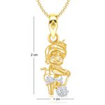 Buy Srikara Alloy Gold Plated CZ / AD Fashion Jewellery Pendant Set with Chain - SKCOMBO1271G - Purplle