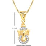 Buy Srikara Alloy Gold Plated CZ / AD Fashion Jewellery Pendant Set with Chain - SKCOMBO1279G - Purplle