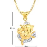 Buy Srikara Alloy Gold Plated CZ / AD Fashion Jewellery Pendant Set with Chain - SKCOMBO1279G - Purplle