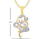 Buy Srikara Alloy Gold Plated CZ / AD Fashion Jewellery Pendant Set with Chain - SKCOMBO1275G - Purplle