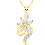 Buy Srikara Alloy Gold Plated CZ / AD Markis Fashion Jewellery Pendant with Chain - SKP2649G - Purplle