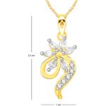 Buy Srikara Alloy Gold Plated CZ / AD Markis Fashion Jewellery Pendant with Chain - SKP2649G - Purplle