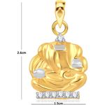Buy Srikara Alloy Gold Plated CZ / AD Bhupati Fashion Jewellery Pendant with Chain - SKP1613G - Purplle