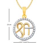 Buy Srikara Alloy Gold Plated CZ / AD Fashion Jewellery Pendant with Chain - SKP1130G - Purplle