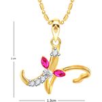 Buy Srikara Alloy Gold Plated CZ Ganesh Initial Letter "N" Fashion Jewellery Pendant - SKP2249G - Purplle