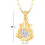 Buy Srikara Alloy Gold Plated CZ / AD Fashion Jewellery Pendant with Chain - SKP1021G - Purplle