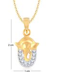 Buy Srikara Alloy Gold Plated CZ / AD Fashion Jewellery Pendant with Chain - SKP1018G - Purplle