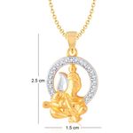 Buy Srikara Alloy Gold Plated CZ / AD Fashion Jewellery Pendant with Chain - SKP1024G - Purplle