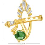 Buy Srikara Alloy Gold Plated CZ / AD The Bansuri Fashion Jewelry Pendant with Chain - SKP1886G - Purplle