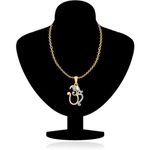 Buy Srikara Alloy Gold Plated CZ / AD Fashion Jewellery Pendant with Chain - SKP1122G - Purplle