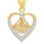 Buy Srikara Alloy Gold Plated CZ / AD Balaji Fashion Jewellery Pendant with Chain - SKP1561G - Purplle