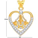 Buy Srikara Alloy Gold Plated CZ / AD Balaji Fashion Jewellery Pendant with Chain - SKP1561G - Purplle