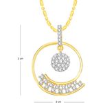 Buy Srikara Alloy Gold Plated CZ/AD Well Crafted Fashion Jewelry Pendant with Chain - SKP2659G - Purplle