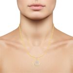 Buy Srikara Alloy Gold Plated CZ/AD Well Crafted Fashion Jewelry Pendant with Chain - SKP2659G - Purplle
