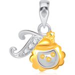 Buy Srikara Alloy Gold Plated CZ/AD Initial Letter J Fashion Jewellery Pendant Chain - SKP1581G - Purplle
