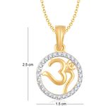 Buy Srikara Alloy Gold Plated CZ / AD Fashion Jewellery Pendant with Chain - SKP1008G - Purplle
