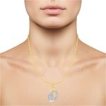 Buy Srikara Alloy Gold Plated CZ / AD Heart Fashion Jewellery Pendant with Chain - SKP2719G - Purplle