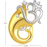 Buy Srikara Alloy Gold Plated CZ/AD Om Vakratund Fashion Jewelry Pendant with Chain - SKP1669G - Purplle