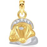 Buy Srikara Alloy Gold Plated CZ/AD Ballaleshwar Fashion Jewelry Pendant with Chain - SKP1611G - Purplle