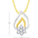 Buy Srikara Alloy Gold Plated CZ / AD Fashion Jewellery Pendant with Chain - SKP2658G - Purplle