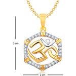 Buy Srikara Alloy Gold Plated CZ / AD Fashion Jewellery Pendant Set with Chain - SKCOMBO1277G - Purplle