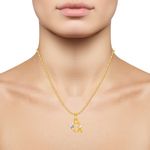 Buy Srikara Alloy Brass Gold Plated CZ Initial "G" Alphabet Fashion Jewelry Pendant - SKP2808G - Purplle