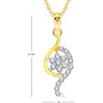 Buy Srikara Alloy Gold Plated CZ/AD Shining Star Fashion Jewelry Pendant with Chain - SKP2570G - Purplle