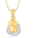 Buy Srikara Alloy Gold Plated CZ / AD Fashion Jewellery Pendant with Chain - SKP1023G - Purplle