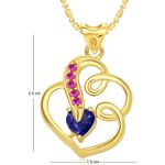 Buy Srikara Alloy Gold Plated CZ/AD Splendid Heart Valentine Fashion Jewelry Pendant - SKP1797G - Purplle