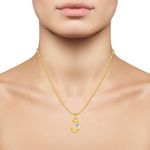 Buy Srikara Alloy Brass Gold Plated CZ Initial "J" Alphabet Fashion Jewelry Pendant - SKP2811G - Purplle