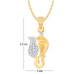 Buy Srikara Alloy Gold Plated CZ / AD Fashion Jewellery Pendant with Chain - SKP1005G - Purplle