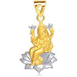 Buy Srikara Alloy Gold Plated CZ/AD Goddess Saraswati Fashion Jewelry Pendant Chain - SKP1438G - Purplle