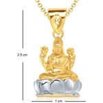 Buy Srikara Alloy Gold Plated CZ/AD Goddess Lakshmi Fashion Jewellery Pendant Chain - SKP1258G - Purplle