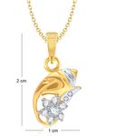 Buy Srikara Alloy Gold Plated CZ / AD Fashion Jewellery Pendant with Chain - SKP1027G - Purplle