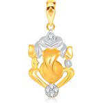 Buy Srikara Alloy Gold Plated CZ/AD Varadvinayak Fashion Jewelry Pendant with Chain - SKP1558G - Purplle