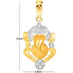 Buy Srikara Alloy Gold Plated CZ/AD Varadvinayak Fashion Jewelry Pendant with Chain - SKP1558G - Purplle