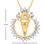 Buy Srikara Alloy Gold Plated CZ / AD Fashion Jewellery Pendant Set with Chain - SKCOMBO1269G - Purplle