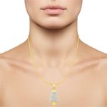 Buy Srikara Alloy Gold Plated CZ / AD Christmas Tree Fashion Jewellery Pendant Chain - SKP2527G - Purplle
