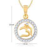 Buy Srikara Alloy Gold Plated CZ / AD Fashion Jewellery Pendant with Chain - SKP1002G - Purplle