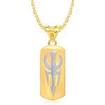 Buy Srikara Alloy Gold Plated CZ/AD New Fashion Batch Fashion Jewelry Pendant Chain - SKP1354G - Purplle