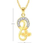 Buy Srikara Alloy Gold Plated CZ / AD Tiny Flower Fashion Jewelry Pendant with Chain - SKP2585G - Purplle
