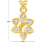 Buy Srikara Alloy Gold Plated CZ / AD Chaturbhuj Fashion Jewelry Pendant with Chain - SKP1600G - Purplle