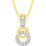 Buy Srikara Alloy Gold Plated CZ / AD Angelic Fashion Jewellery Pendant with Chain - SKP2655G - Purplle